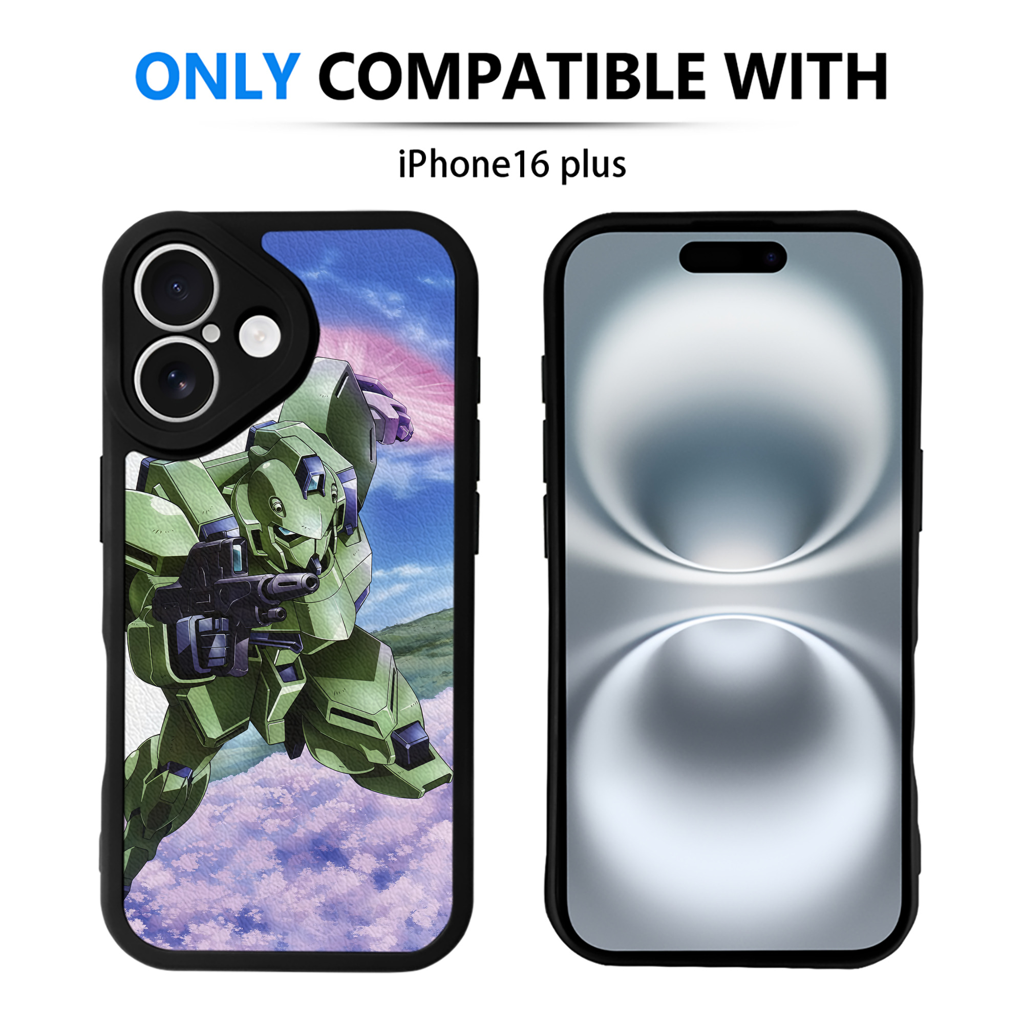 （画像用） 機動戦士ガンダム Mobile Suit Gundam 【iPhone 16シリーズ対応】シリコンスマホケース（レザー調） 材質：シリコン